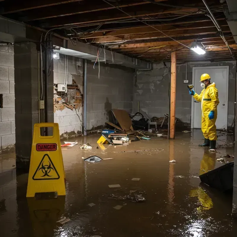 Flooded Basement Electrical Hazard in Attala County, MS Property